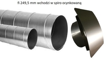 Вентиляционная решетка Inox, диаметр ячейки 250 мм.