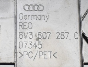 AUDI A3 8V3 CABRIO RÁMEČEK PODLOŽKA TABULKY CLONA (KRYT)