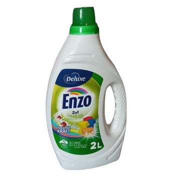 Żel do Prania Kolorowych Tkanin Ubrań Deluxe Enzo 2w1 50 Prań 2 L
