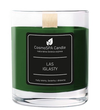 ZAPACHOWA ŚWIECA SOJOWA LAS IGLASTY CosmoSPA