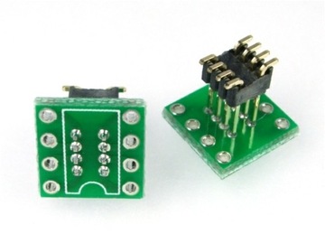 ПЕРЕХОДНИК С DIP8 НА SOIC8 (SO8, SOP8) ПАЯНЫЙ