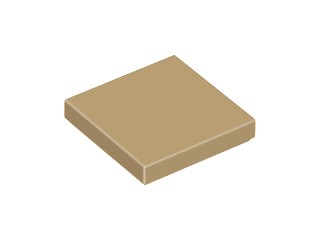 LEGO PŁYTKA 2 x 2 -TILE - 3068b -Kolor - Dark Tan