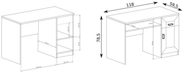 Комплект офисной мебели: шкаф, витрина, письменный стол.