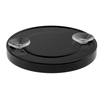 Настенное зеркало с 10-кратным увеличением, круглое зеркало с 2 присосками, черное