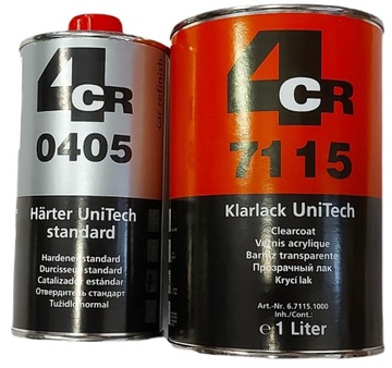 Lakier bezbarwny 4CR 7115 UniTech UV Wysoki Połysk 1500ml