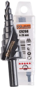 WIERTŁO STOPNIOWE SPIRALNE 4-20MM RICHMANN C9268