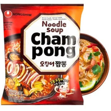 Zupka Champong Ramyun Nongshim zupa owoce morza Korea