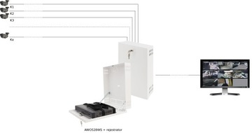 Корпус видеорегистратора/МИНИ/ВЕРТИКАЛЬНЫЙ белый AWO528WS Pulsar