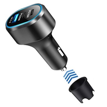 АВТОМОБИЛЬНОЕ ЗАРЯДНОЕ УСТРОЙСТВО РАЗВЕТВИТЕЛЬ 6xUSB МОЩНОСТЬ 100ВТ