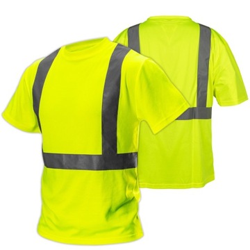 ФУТБОЛКА с предупреждением Светоотражающая РАБОЧАЯ ФУТБОЛКА ЖЕЛТАЯ OHS NEO 81-732 размер XXL