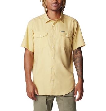 Koszula męska Columbia Utilizer II Solid S/S Shirt - Light Camel XXL