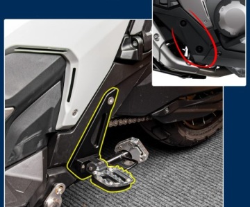 Складные пассажирские подножки Honda X-ADV 750 2021-2022 красный