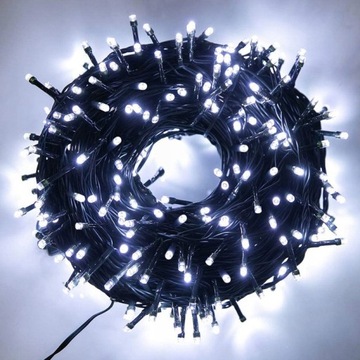 НАРУЖНЫЕ РОЖДЕСТВЕНСКИЕ ОГНИ 300 LED ХОЛОДНЫЙ БЕЛЫЙ