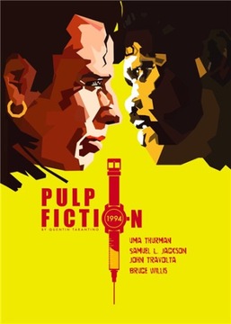 Plakat na płótnie Pulp Fiction metalowy plakat adr