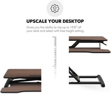 РАСШИРЯЕМЫЙ, РЕГУЛИРУЕМЫЙ, РЕГУЛИРУЕМЫЙ СТОЛИК ДЛЯ НОУТБУКА, КОРИЧНЕВЫЙ, 80 СМ