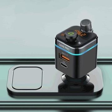 FM-передатчик FEEGAR Q200 Pro QC4.0 ЗАРЯДНОЕ УСТРОЙСТВО 42 Вт