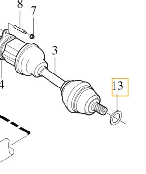 VOLVO S60 V60 XC60 II podkladka sruby polosi OE 31