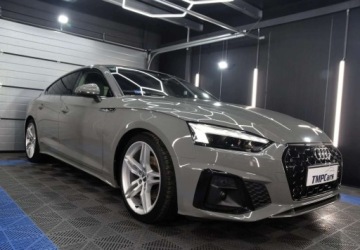 Audi A5 F5 Coupe 2.0 40 TFSI 190KM 2020 Audi A5 Sportback Audi A5 Sportback 40 TFSI Mild Hybrid (MHEV) polski salo