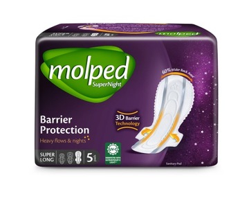 MOLPED SuperNight Podpaski anatomiczne SUPER LONG 5 szt.