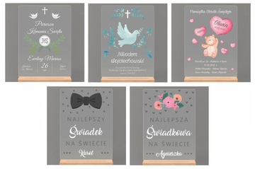 3D светодиодный ночник L-рамка для фото на стеклянной статуе в подарок для пары