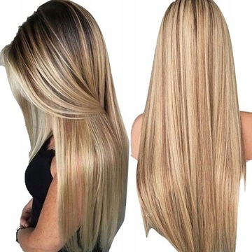 Peruka włosy długie naturalne blond CG damska