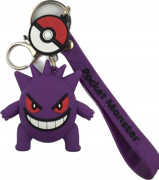 Breloczek Gengar z Serii Pokemon Go Zawieszka Do Plecka Lub Torby Nowość