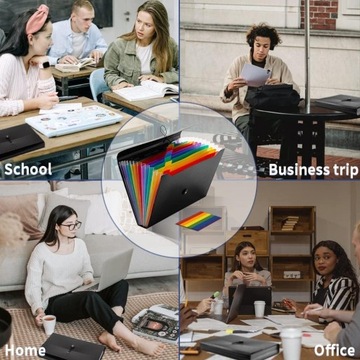 Папка для документов А4 «Гармошка» с 13 отделениями и карманами Офисный органайзер