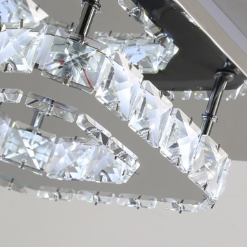 ХРУСТАЛЬНАЯ ЛЮСТРА СВЕТОДИОДНАЯ ПОТОЛОЧНАЯ СВЕТИЛЬНИК 12ВТ 6000К