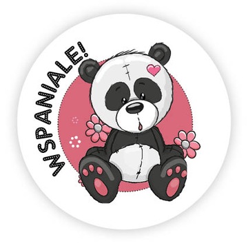 Naklejki motywacyjne - wspaniale - 50 szt.
