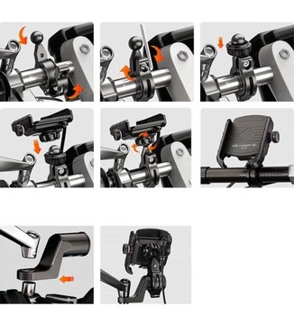 ДЕРЖАТЕЛЬ ДЛЯ МОТОЦИКЛА ТЕЛЕФОНА - БЫСТРОЕ ЗАРЯДНОЕ УСТРОЙСТВО QC3.0 USB ДЛЯ МОТОЦИКЛА