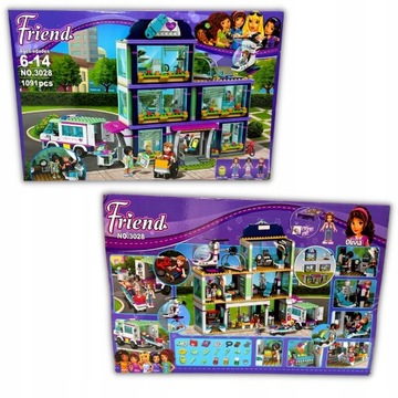 SX3028 Больница Friends Heartlake подходит для 41318