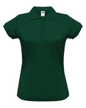 Polówka damska polo REGULAR JHK but. zieleń S
