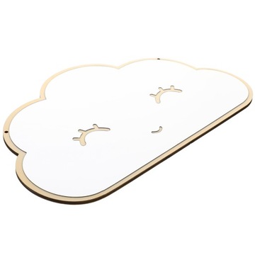 Рабочий стол с декоративным панно на стене с безрамным зеркалом.