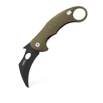 Складной нож LionSteel L.E.One Karambit Green Aluminium, Chemical