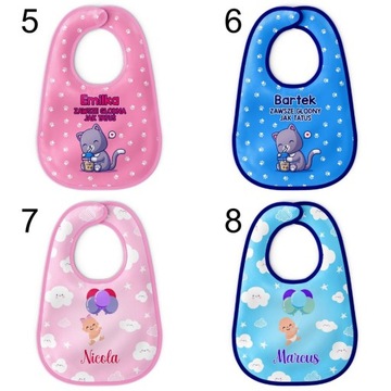 Нагрудник с напечатанным именем в подарок