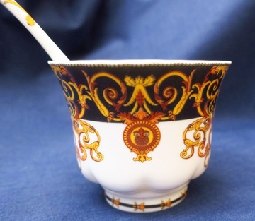 ЧАШКА В СТИЛЬ VERSACE С ЛОЖКОЙ ЛИМОЖ