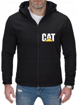 KURTKA SOFTSHELL PRZEJŚCIOWY CAT MĘSKA CZARNA XL