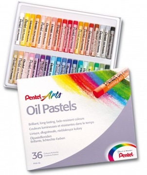 PASTELE OLEJOWE OLEJNE 36 KOLORÓW PHN36 PENTEL