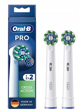 ORYGINALNE KOŃCÓWKI DO SZCZOTECZKI ORAL-B PRO CROSS ACTION 2 SZTUKI