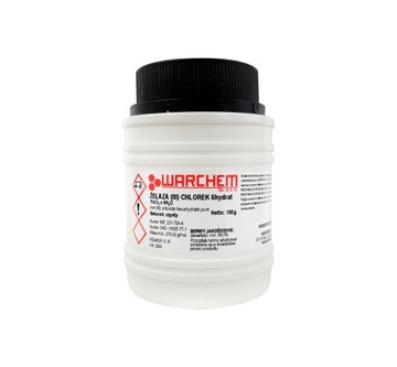 CHLOREK ŻELAZA (III) 6hydrat czysty 100g WARCHEM