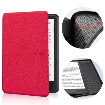 Чехол для Kindle Paperwhite 5, силиконовая спинка, малиновый