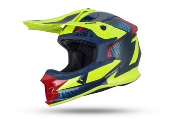Ufo kask Intrepid cross XL żółty fluo niebieski