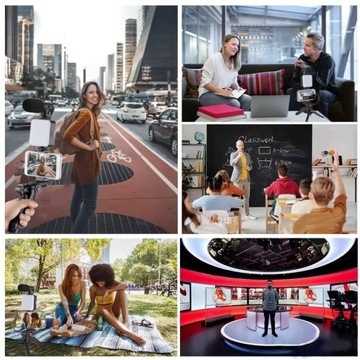 Комплект для видеоблогов на смартфоне Мини-светодиодная видеолампа