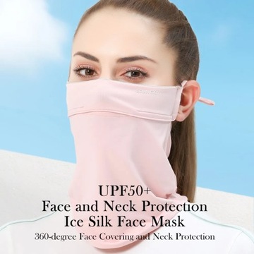 Outdoor Sport Women Ice Silk Sunscreen Mask Anti-UV Quick-drying Face