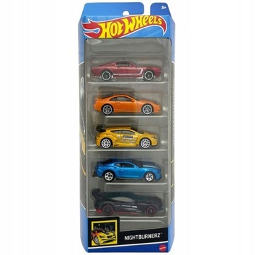 HOT WHEELS Pięciopak 5-PAK NIGHTBURNEZ