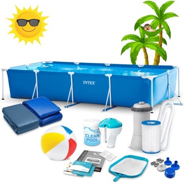 INTEX FRAME GARDEN POOL 450x220 комплект 16в1