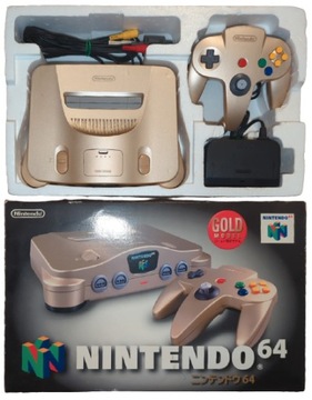 RGB MOD n64 Nintendo 64 THS7316 Limitowana Limited Edition Gold box pudełko