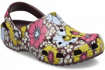 Damskie Buty Chodaki Crocs Classic Floral 36-37