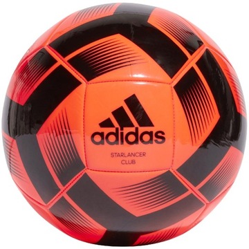 Piłka nożna Adidas Starlancer Club Ball pomarańczowa IA0973 roz:5