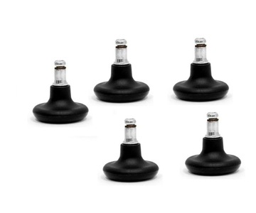 Stopki do fotela krzesła obr fi 10 mm IKEA CZARNA z filcem
